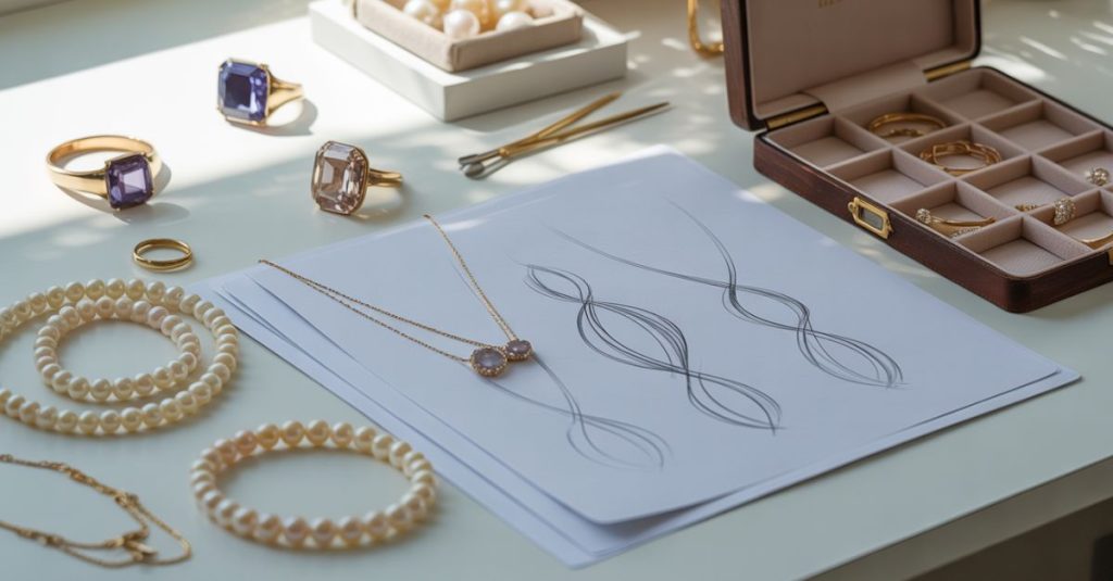 jewelry set design